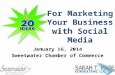 20 Ideas for Marketing Your Business with Social Media