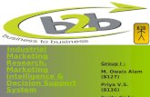 Industrial Marketing Research, Marketing Intelligence & Decision Support System
