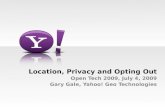 Location, Privacy and Opting Out