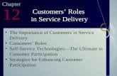 Customers' roles in service delivery