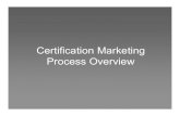 Cerado Certification Marketing Process