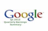 Martin engegren google earnings q1 2012