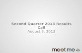 Second Quarter 2013 MeetMe Earnings Presentation