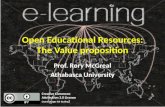 OERs: The Value Proposition