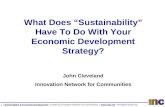 Sustainability And Economic Development