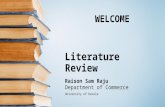 Literature review in research methodology