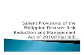 Philippines - disaster risk and management act