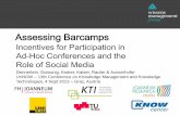 Assessing Barcamps: Incentives for Participation in Ad-Hoc Conferences and the Role of Social Media