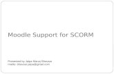 Moodle support for SCORM