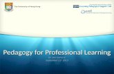 Pedagogy for Professional Learning