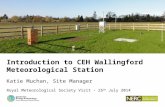 Introduction to CEH's Wallingford Meteorological Station