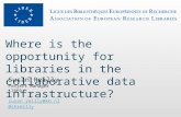 Where is the opportunity for libraries in the collaborative data infrastructure?