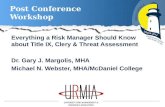 MHA URMIA Conference Presentation 2012