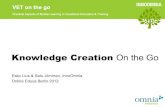Knowledge Creation On the Go - OEB2012