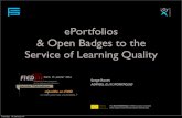 ePortfolios & Open Badges to the Service of Learning Quality