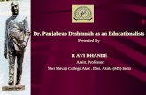 Dr. Deshmukh, The Versatile Personality