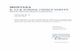 Montana K-12 & School Choice Survey (2012)