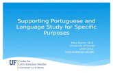 Portuguese & Language for Specific Purposes