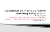 Accelrated Perioperative Nursing Education- Pilot Project (ORNAC 2013)