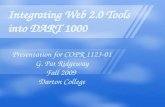 Using Web 2.0 Tools in a DART 1000 Class
