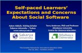 Self paced learners; expectations and concerns about social