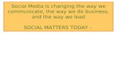Why Social Media Matters to Baby Boomers & GenY Artek Conference