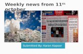 Weekly news from 11th oct