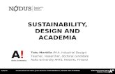 Sustainability, design & academia - talk at CS Breakfast 28.3.2014