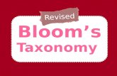 Revised Bloom's Taxonomy