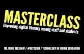 Masterclass: Improving digital literacy among staff and students