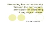 Promoting learner autonomy through the curriculum