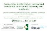 QR Codes - fad or fab - at Alt Becta Successful Deployment Workshop