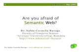 "Are You Afraid of the Semantic Web" by Sabin Corneliu Buraga @ eLiberatica 2007