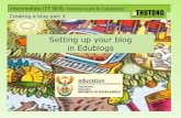 Setting up a blog in Edublogs (A tutorial)
