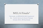 MELA Quiz | Finals | Echoes 2014 | IIM Kozhikode