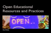 Open Educational Resources and Practices