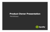 Product Owner presentation for Spotify