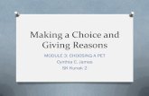 Making a Choice and Giving Reasons (Module 3: Choosing a Pet)