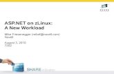 ASP.NET on zLinux: A New Workload