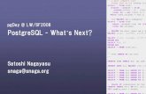 PostgreSQL What's Next