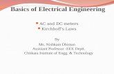 Ac and dc meters and kirchoff's laws