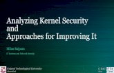 Analyzing Kernel Security and Approaches for Improving it
