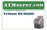 Triton rl1600-atm-owners-manual