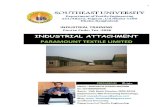 Industrial attachment of paramount textile ltd