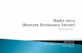 REDIS intro and how to use redis