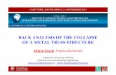 Back-analysis of the collapse of a metal truss structure