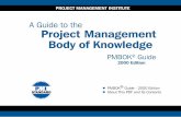 Project Management Body of Knowledge - 2000 Edition