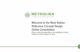 West Station Reference Concept Design Online Consultation