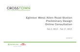 Allen Road - Eglinton West Station: Preliminary Design Consultation