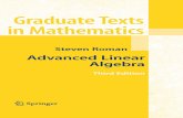 Advanced linear algebra -Steven Roman